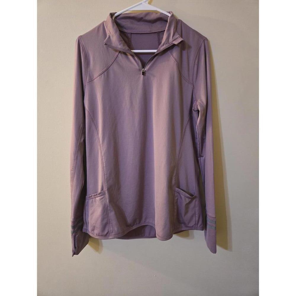 GYMSHARK Long Sleeve Quarter Zip Pullover - lavender